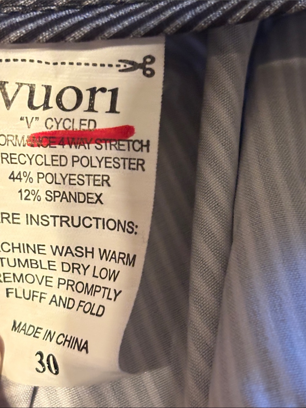 VUORI Cruise Board Shorts Size 30 Swim Suit Trunks - Picture 6 of 7